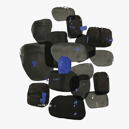 Framed Black Shapes Print