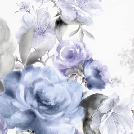 Framed Light Floral I Print