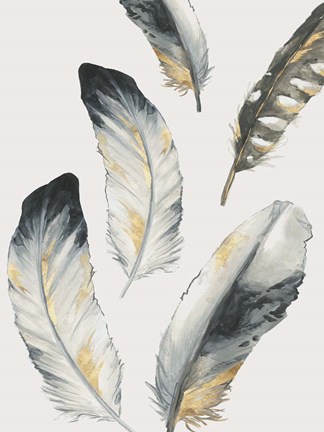 Framed Touch of Gold II Print