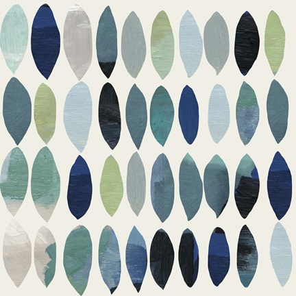 Framed Leaf Abstract II Print