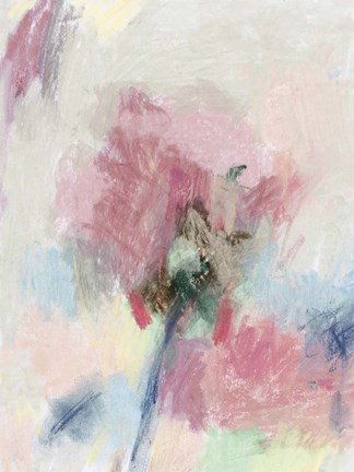 Framed Pastel Floral II Print