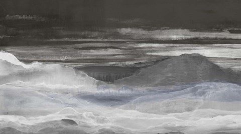 Framed Black Rock Print