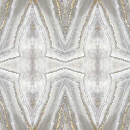 Framed Neutral Kaleidoscope II Print