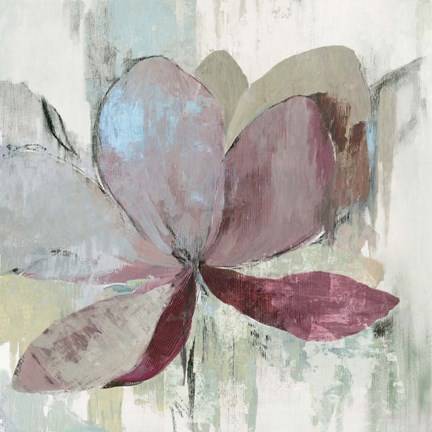 Framed Drippy Floral I Print