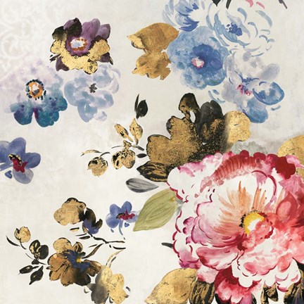 Framed French Flower II Print