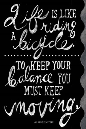 Framed Riding a Bicycle Print