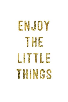 Framed Enjoy Gold Print