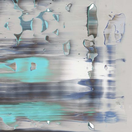 Framed Blue Swim II Print