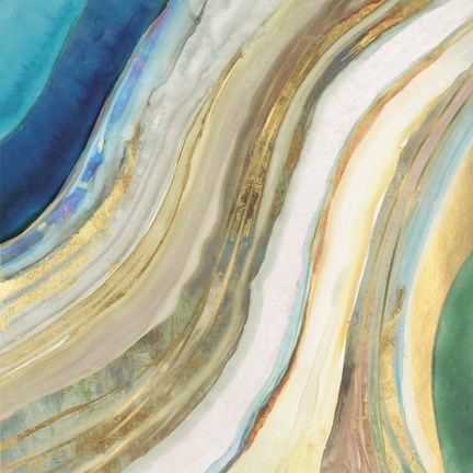 Framed Agate I Print