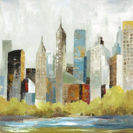 Framed Hudson Ferry I Print