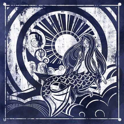 Framed Ink Dip Mermaid Print