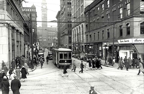 Framed Bay Trolley Print