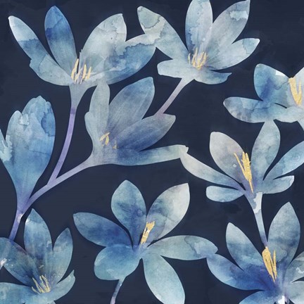 Framed Mystique Blue II Print