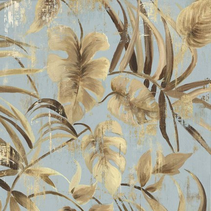 Framed Gold Palms I Print
