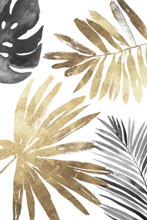 Framed Tropical Palms III Print