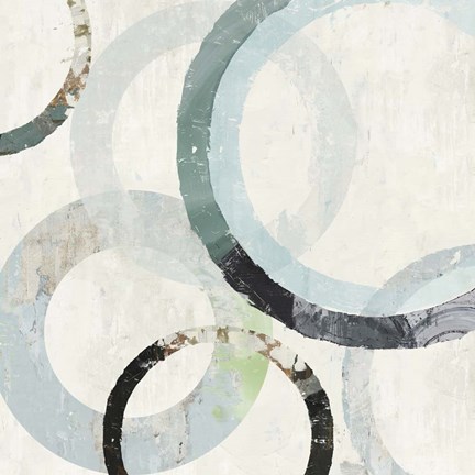 Framed Pale Blues III Print