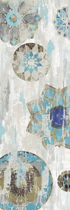 Framed Suzani Blue III Print