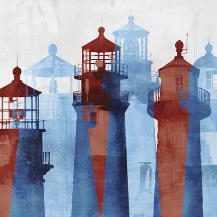 Framed Lighthouse I Print