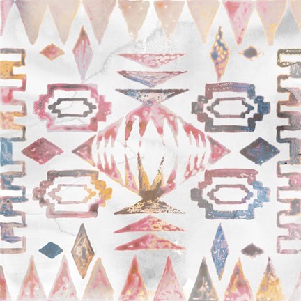 Framed Aztec Impressions I Print