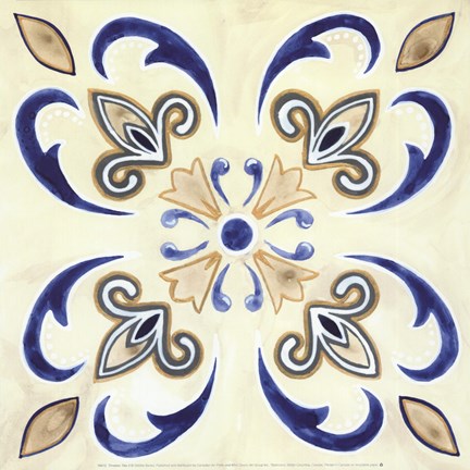 Framed Timeless Tiles II Print