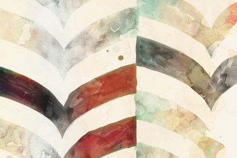 Framed Chevron Evening Print