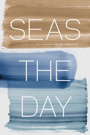 Framed Seas the Day Print