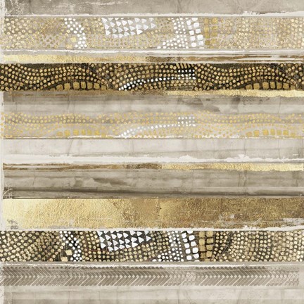 Framed Klimt Stripes Print