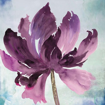 Framed Tye Dye Floral I Print
