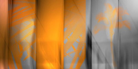 Framed Orange Shades Print