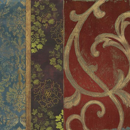 Framed Embroidered I Print