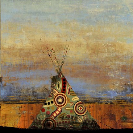 Framed Blue Face Print