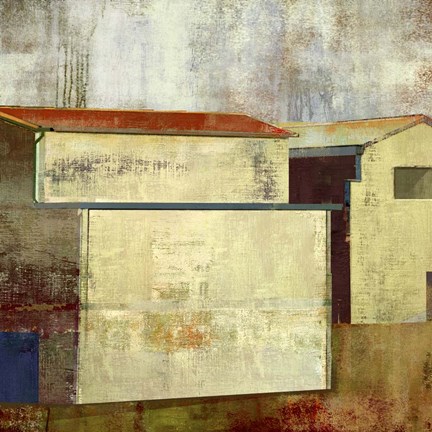 Framed Abstract Construction I Print