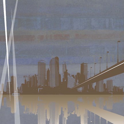 Framed City Scape Print