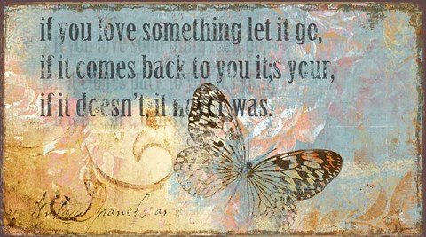 Framed Let it Go Print