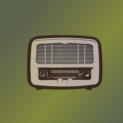 Framed MCM Radio II Print