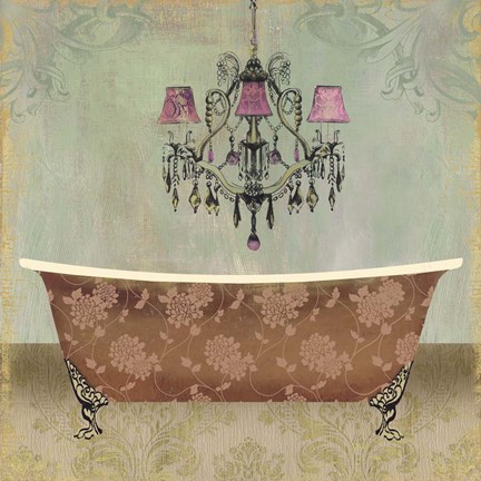 Framed Boudoir Bath I Print