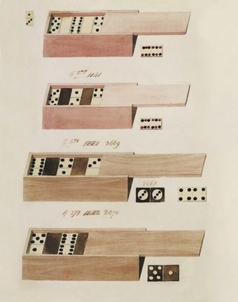 Framed Dominoes Print