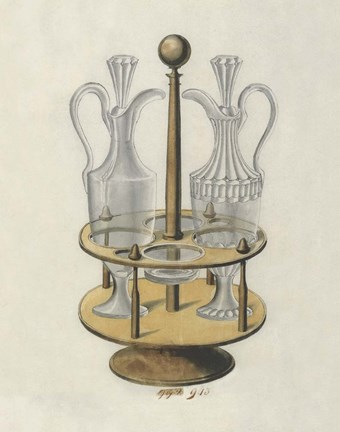 Framed Carafe V Print