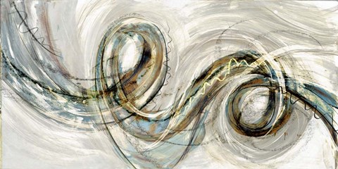 Framed Swirly Whirly II Print