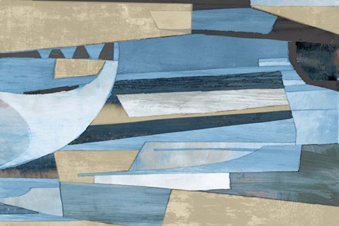 Framed Cubist Shapes Print