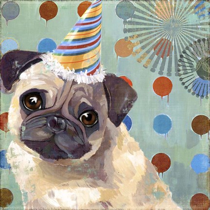 Framed Pug Love Print