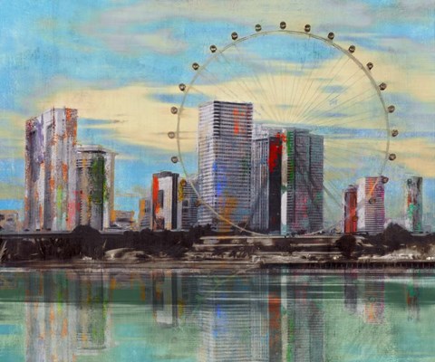 Framed Sunset Roundabout Print