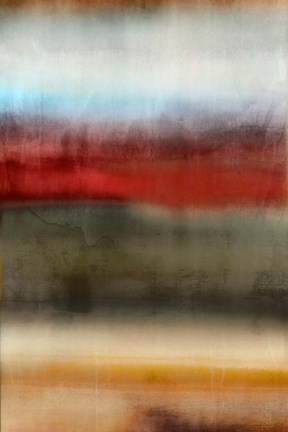 Framed Tribal Colour Wash I Print