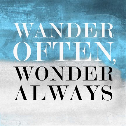 Framed Wander BG I Print