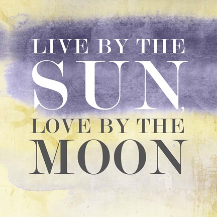 Framed Live in Yellow I Print