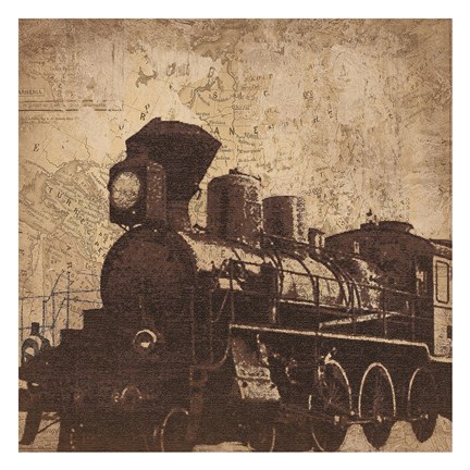 Framed Train Travel Print