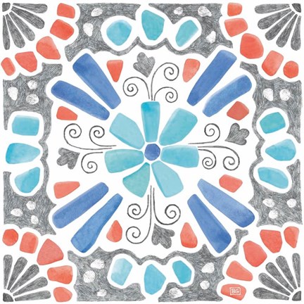 Framed Coastal Sea Life VIII Print