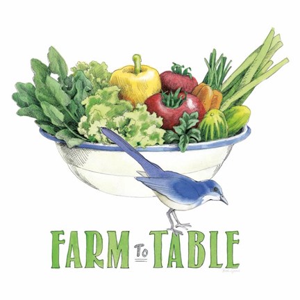 Framed Fresh From The Garden IV Print