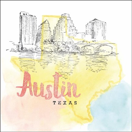 Framed US Cities V Print