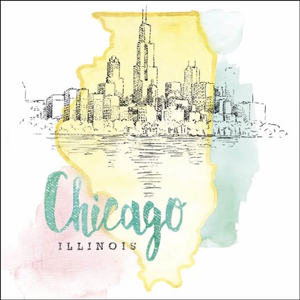 Framed US Cities VI Print